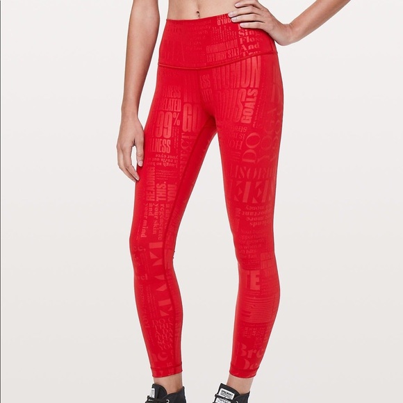 lululemon athletica Pants - Lululemon Red Manifesto Hi-Rise 7/8 Tight 
20Y